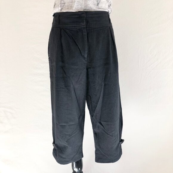 Vintage Grunge Plaid Wool Cropped Pants - Picture 6 of 10